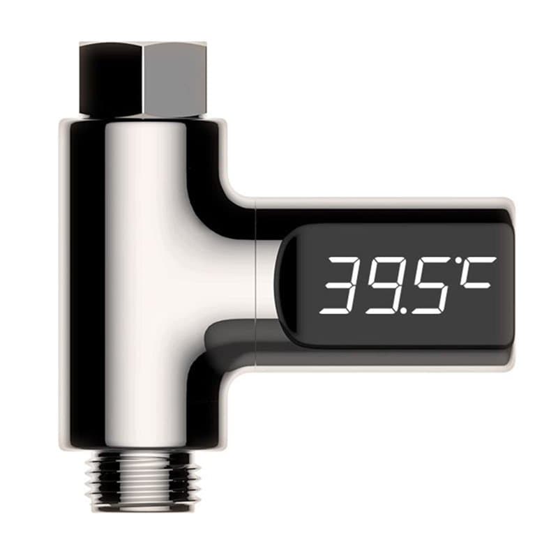 Chesoon Thermomètre de douche à lecture instantanée avec affichage numérique Fahrenheit/centigrade 5-85 ℃ pour le bain de bébé,