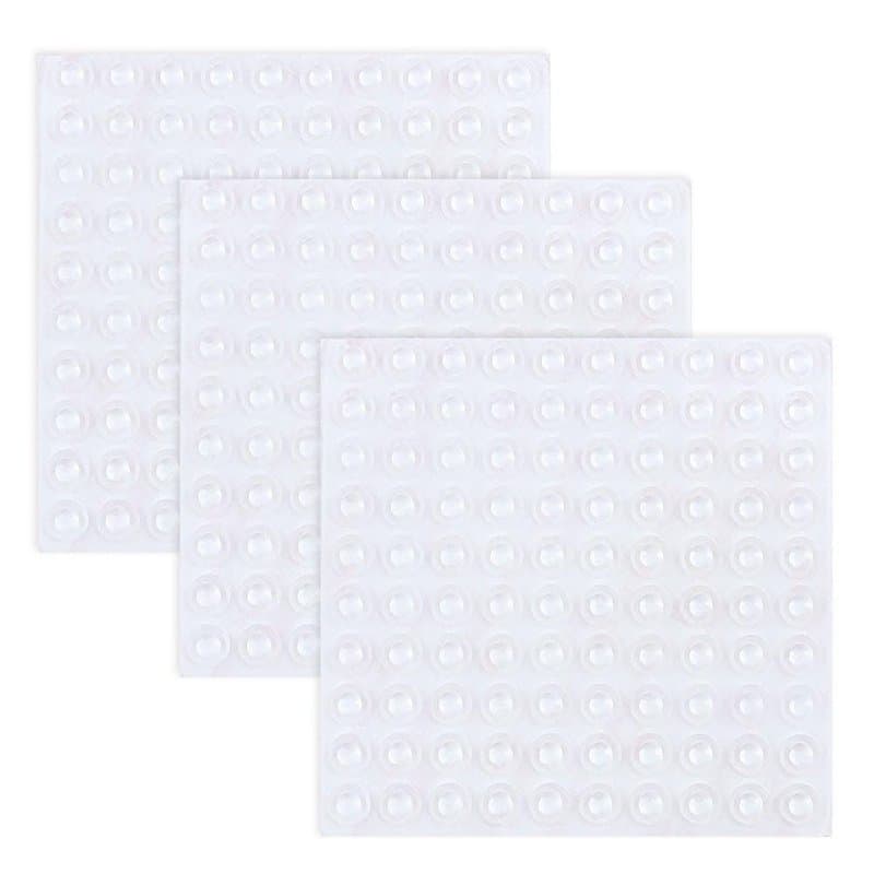 NouveLife Lot de 300 Tampon Caoutchouc Transparent Pieds Adhésifs en Caoutchouc Coussinet Amortisseur 8,5mmx2,5mm Autocollant 3M