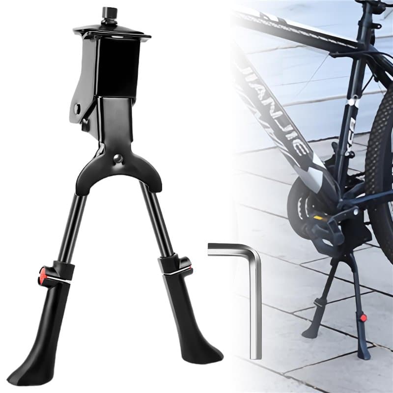 Béquille De Vélo 24-29", Bequille Velo, Béquilles pour Vélo, Béquille Double pour Vélo, Béquilles De Vélo Réglable pour Vélos De