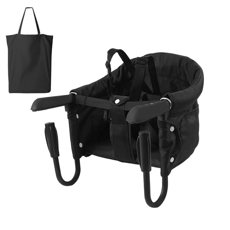 Surplex Siège bébé Siège de Table pliable, Chaise Haute Pliant pour Enfants avec Sangles Portable Pliable, pour à la maison et e