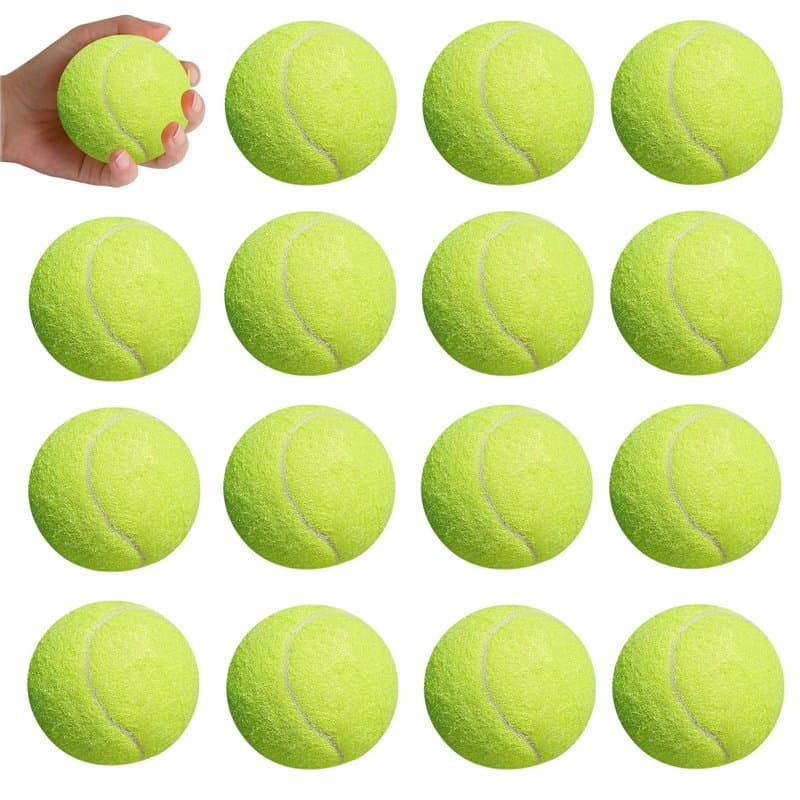 WANDGU Pack de 15 balles de Tennis Loisirs : Balle de Tennis sans Pression pour débutants,Machines à balles et matériel de Jeu p