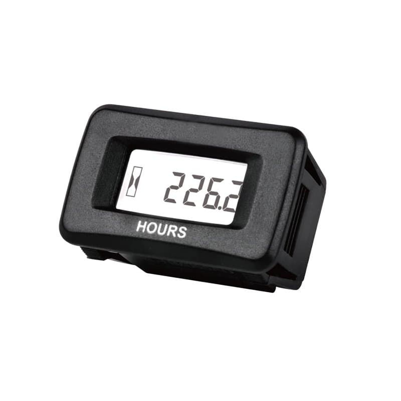 Yooreal Compteur horaire numérique AC/DC 5-277 V, compteur horaire étanche Fonctionne sur divers générateurs de tondeuses à gazo