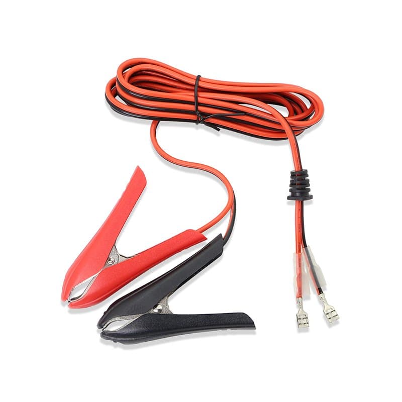GELRHONR câble de Pince Crocodile de Batterie 12V 24V, 1.8M 18AWG câble d'extension de Pince de Batterie de Voiture avec borne d