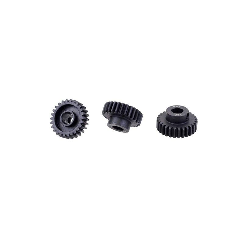 DollaTek 3PCS M0.6 17T-28T Engrenage de Moteur à pignon métallique pour pièces de Rechange de Moteur de Voiture d'arbre de 5 mm