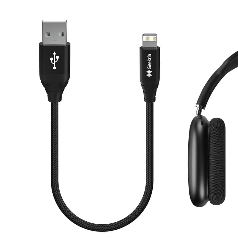 GEEKRIA Cordon de Charge Apollo pour Apple AirPods Max, AirPods Pro, AirPods 2, AirPods, Beats Solo Pro, Powerbeats, BeatsX, câb