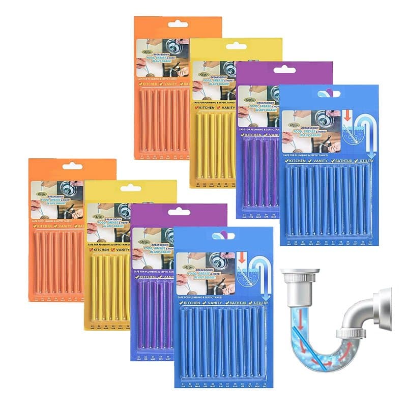 GERUI Lot de 96 désodorisants pour tuyaux de drainage, désodorisation universelle, toilettes, égouts, cuisine, lavabo, baignoire