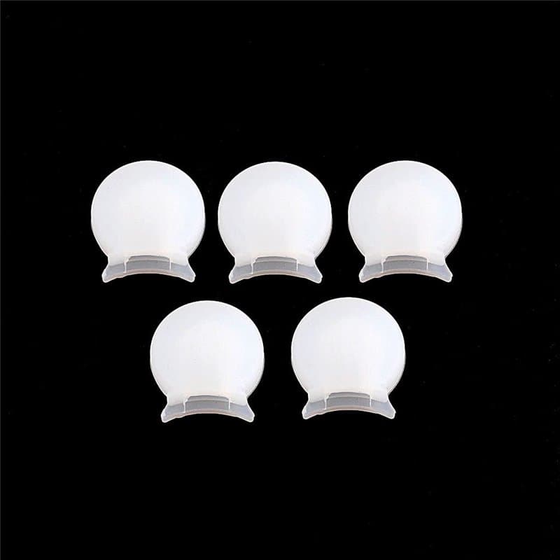 Alnicov Lot de 5 protège-pouce en caoutchouc pour clarinette - Convient à la plupart des clarinettes - Blanc