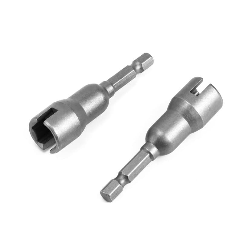 QWORK® 2Pcs Tournevis à écrou à oreilles, Outil de douille pour écrous de panneau, vis à œillet, crochet en C et crochet en Q en