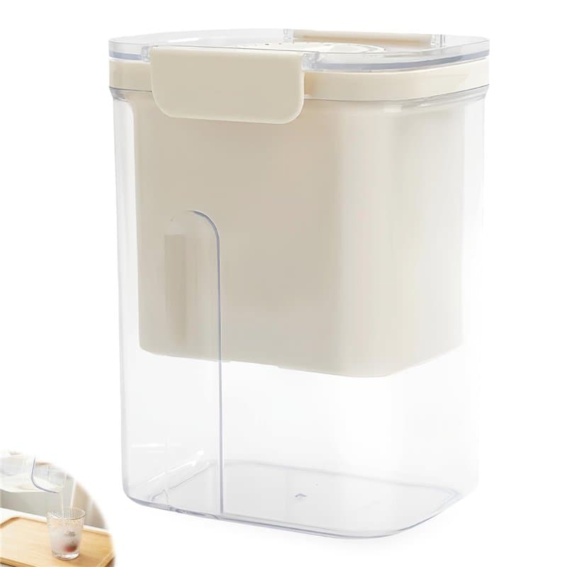 PRITOK Passoire à yaourt grecque avec couvercle : séparateur de lactosérum lavable, yaourtière avec tamis en filet, filtre à yao