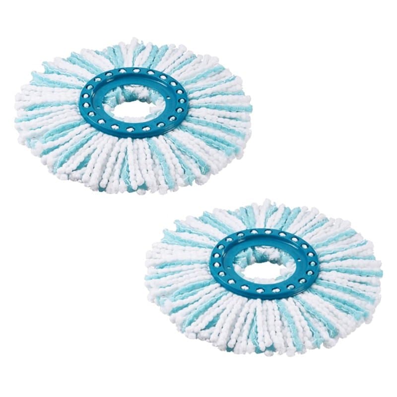 WinGluge 2 Pièces Têtes de Rechange Compatible avec Leifheit Clean Twist Disc Mop, Balai Serpillère Franges de Remplacement en M
