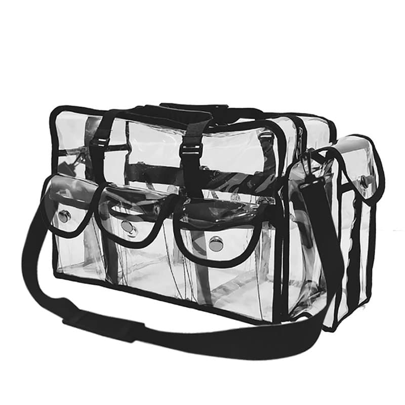 Enkrio Effacer Sac Cosmétique Sac de rangement Stadium Sécurité Approuvé Sac à bandoulière Maquillage Sac fourre-tout avec sangl