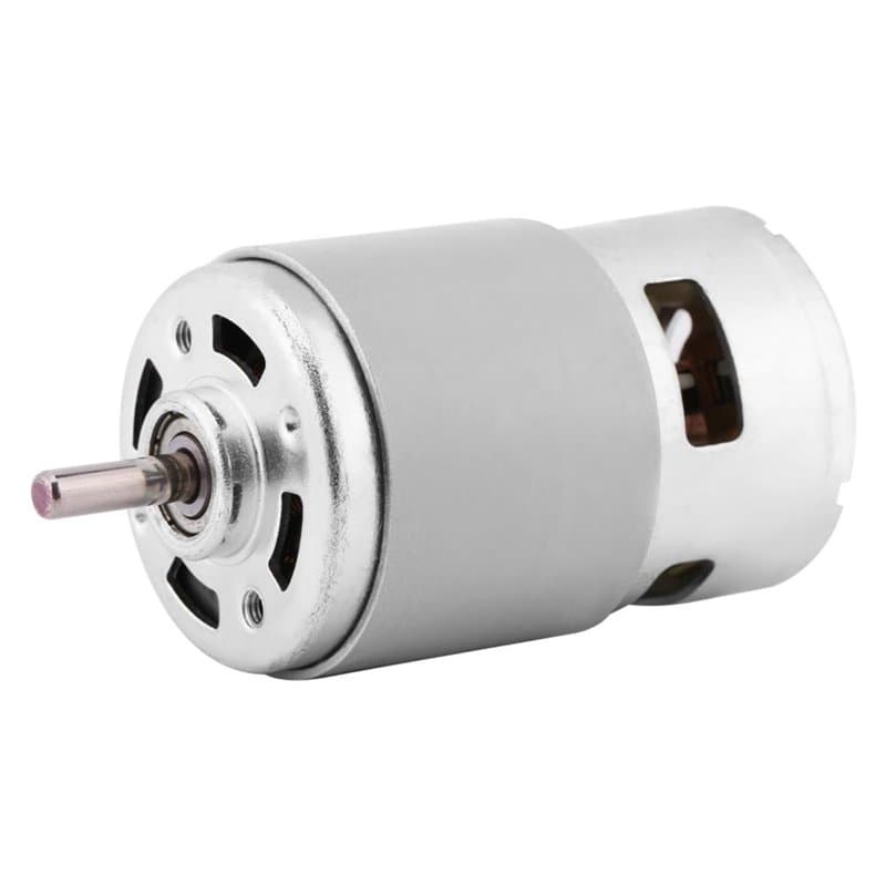 Jadeshay Moteur DC 12V, 0.32A 150W 13000-15000RPM Moteur à Balais CC À Couple Élevé, Puissance Élevée Micro Moteur Electrique