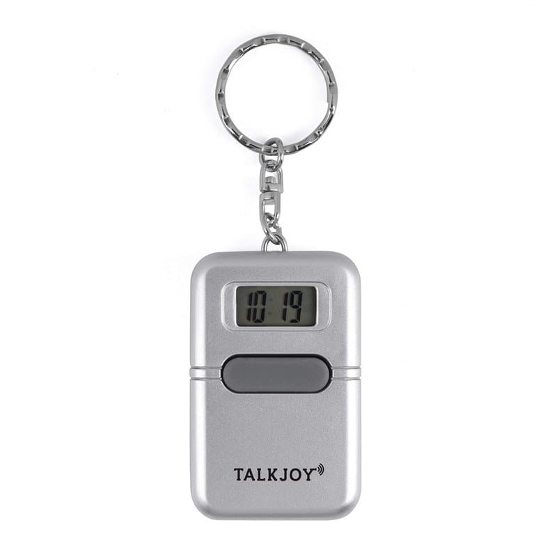 Montre de poche parlante professionnelle en porte-clés - Avec indication vocale de l'heure et réveil - Numérique - Pour homme, f