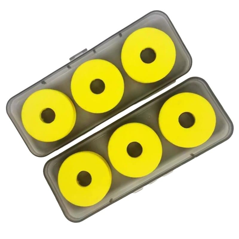 LiJuanWang Bobines de Mousse de Pêche,6 pièces Bobine Fil de Pêche avec Boîte en Plastique,Bobine de Pêche,Bobine de Ligne de pê
