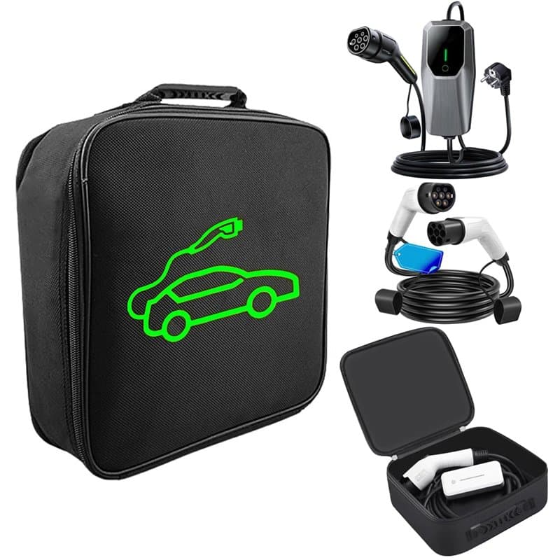 LOTHID Sac de rangement portable EV pour câbles de charge et accessoires de voiture - Sac de rangement en nylon 1680D - Rangemen