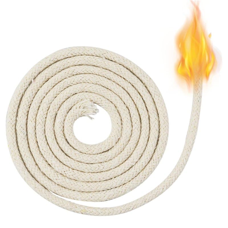 2 mètres pour lampes à huile, mèches de bougies en coton tressé de 4 mm, pour bougies, lampes à huile et bougies, fabrication de