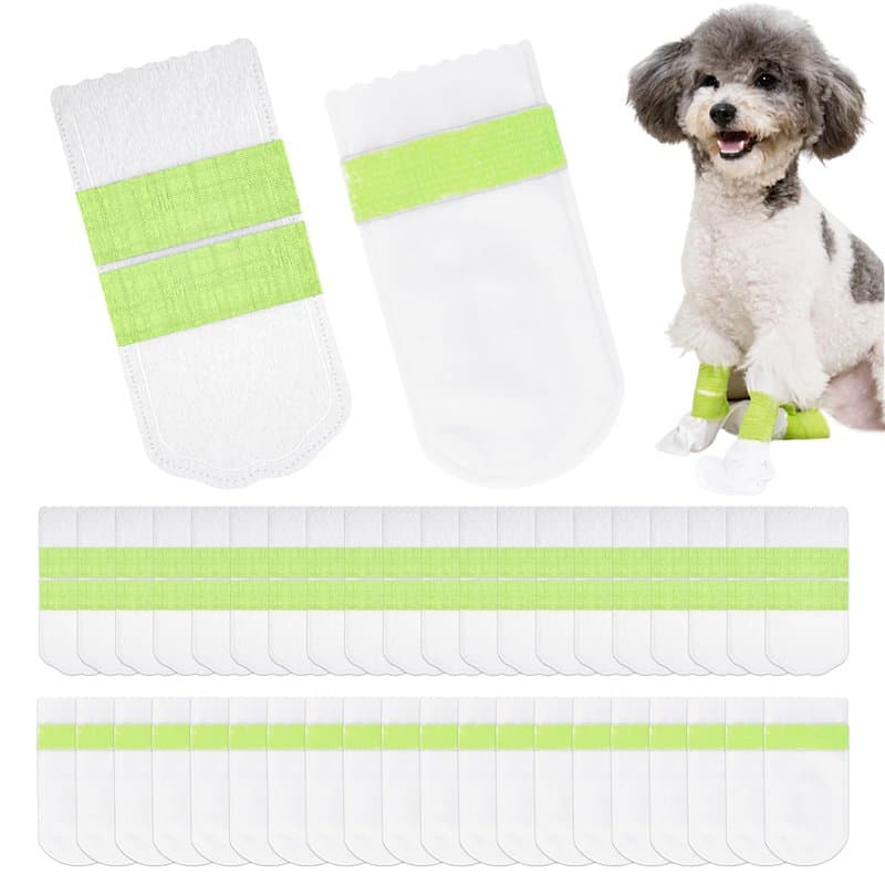 DHSBGWSX 20 Bottes Imperméables pour Chien À Double Sangle, 20 Bottes Imperméables pour Chien À Sangle Unique, Housses De Bottes
