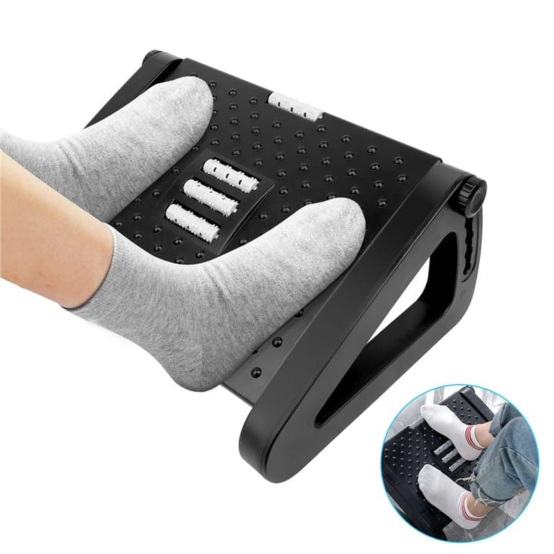 VFANDV Repose-Pieds de Bureau, Repose-Pieds Réglable en Hauteur Repose-Pieds Ergonomique Repose-Pieds, Antidérapant avec Fonctio