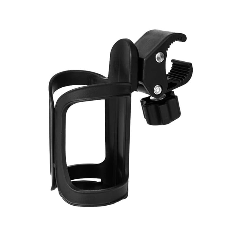 AOBETAK Porte-bouteille de vélo - 360 degrés de rotation - Noir - Compatible avec vélos, VTT, landaus et fauteuils roulants