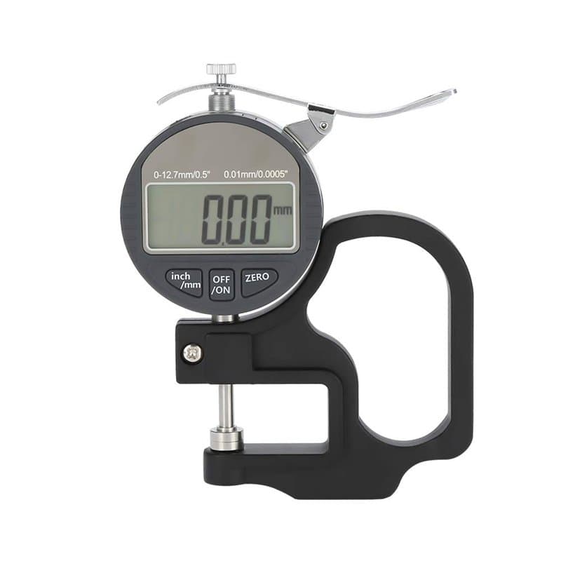Outil de mesure d’épaisseur, portable numérique, mesure d’épaisseur, micromètre électronique avec écran LCD précis 0-12,7 mm 0,0
