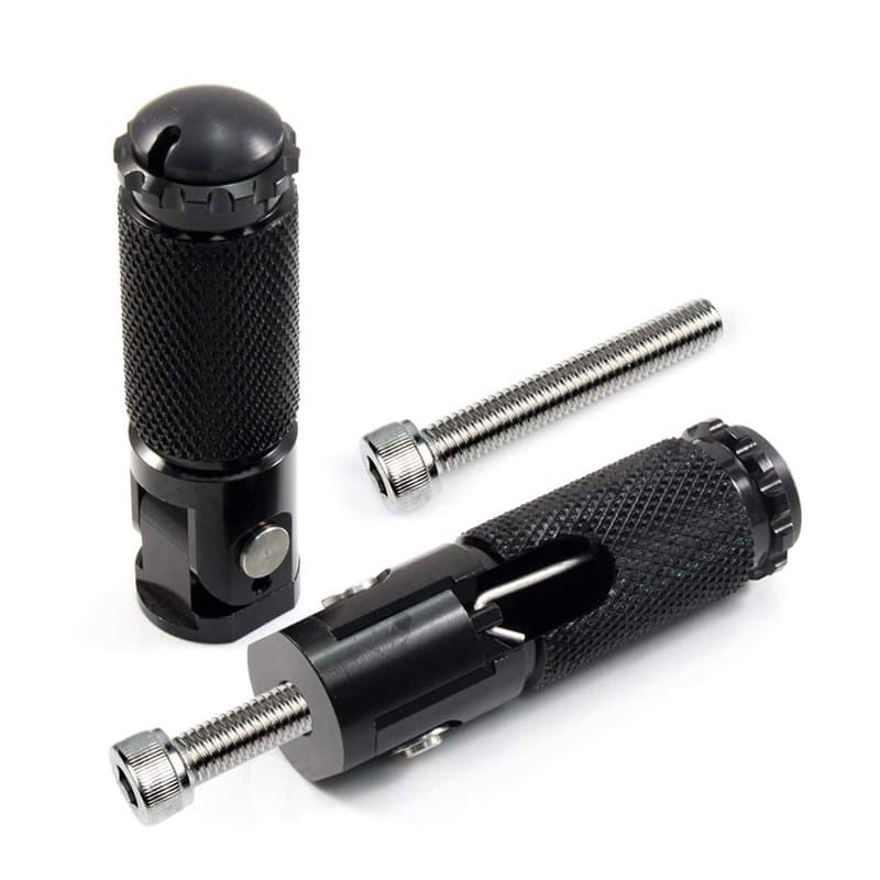 CENPEK Pédale de repose-pieds pliable universel CNC pour moto R1 R6 R125 R3 R25 MT07 MT-07 MT07 MT09