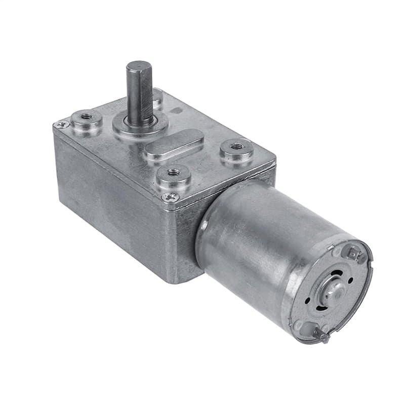 DC 12V Moteur Électrique de Réduction Réversible à Couple Élevé Boîte de Vitesses Motoréducteur à Engrenage à Vis sans Fin 5RPM/