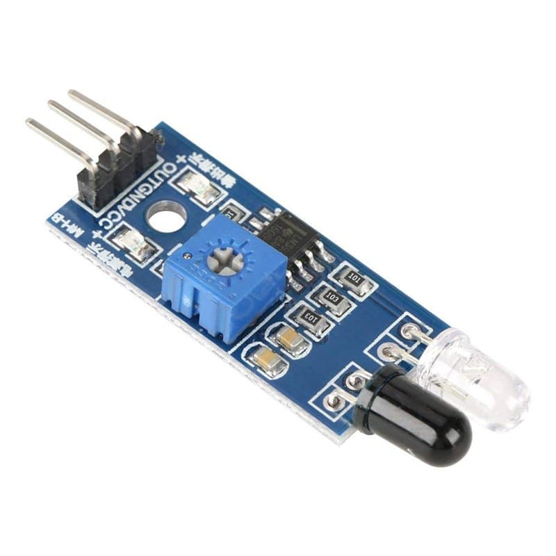 Lot de 5 Modules de Capteur Infrarouge Anti-Obstacle pour Voiture Intelligente Robot 2-30 cm Détection à Distance Réglable Capte