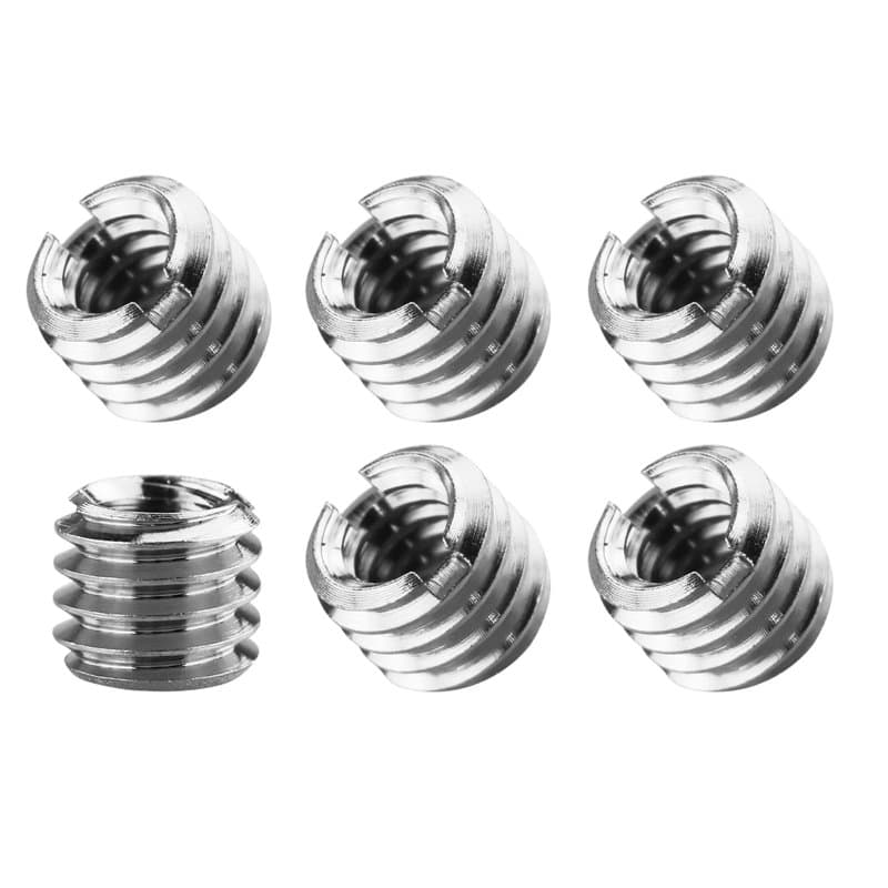 Lot De 6 Adaptateurs De Filetage Pour TréPied D'Appareil Photo, Adaptateur De Filetage 1/4" à 3/8 Pour Adaptateur De TréPied, Vi