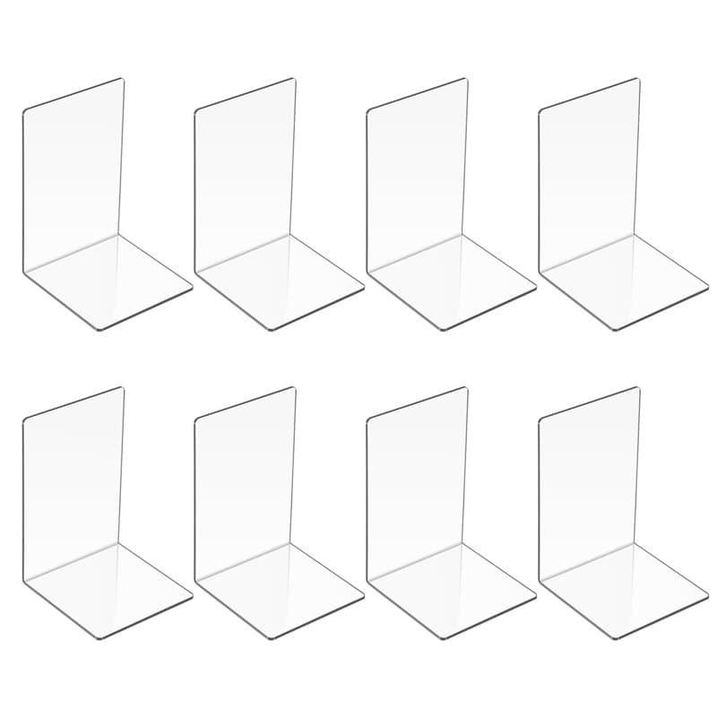 MumdoYAL 8 pièces Serre Livre,cale Livre,Serre Livre en Acrylique Transparent,Etagere Transparente,cale Livre Etagere,pour Chamb