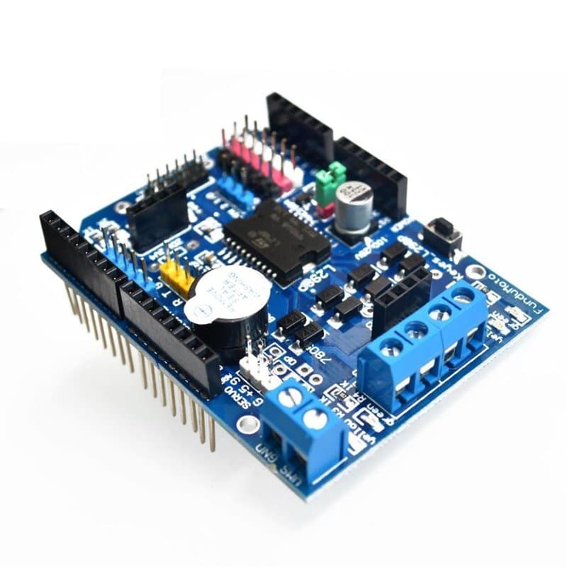 DollaTek L298P Module de commande de moteur Carte d'extension de bouclier de lecteur de pont H Contrôleur de moteur pas à pas à