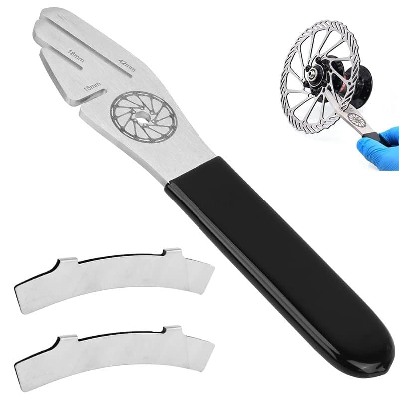 XINSUO® Clé de Réglage de Disque de Vélo,Clé à Disque de Vélo,Bike Clé à Disque Rotor de Vélo,Régleur Frein Velo avec 2 Plaquett