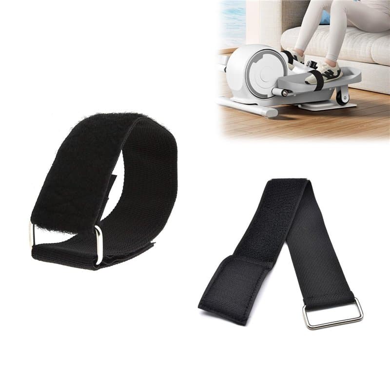 2 Pcs Sangles pour Pédales D'appareil Elliptique,Pédales De Vélo avec Courroies,Bandes D'entraînement pour Les Jambes,Sangle Vel