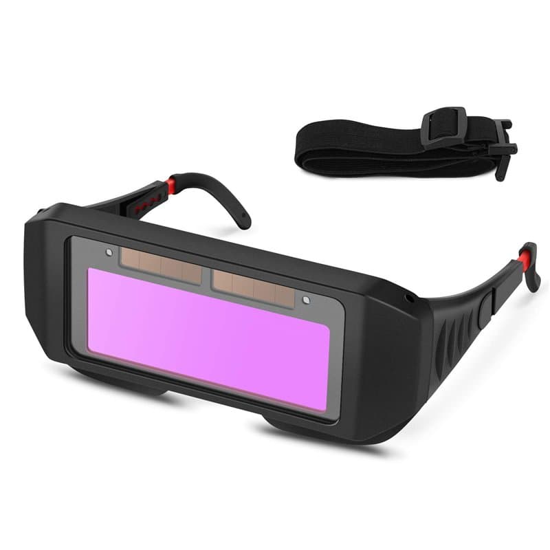 Lunettes de Soudure, Masque de Soudeur Automatique, Auto-assombrissantes Solaires Lentilles TIG MIG Lunettes Soudeur pour Protec