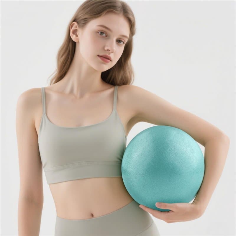VELLUSTRA 2PCS Ballon Grossesse, 25CM Balles d'exercices Fitness, Gymnastique Gym avec Pompe Rapide, Anti-éclatement et Anti-Dér