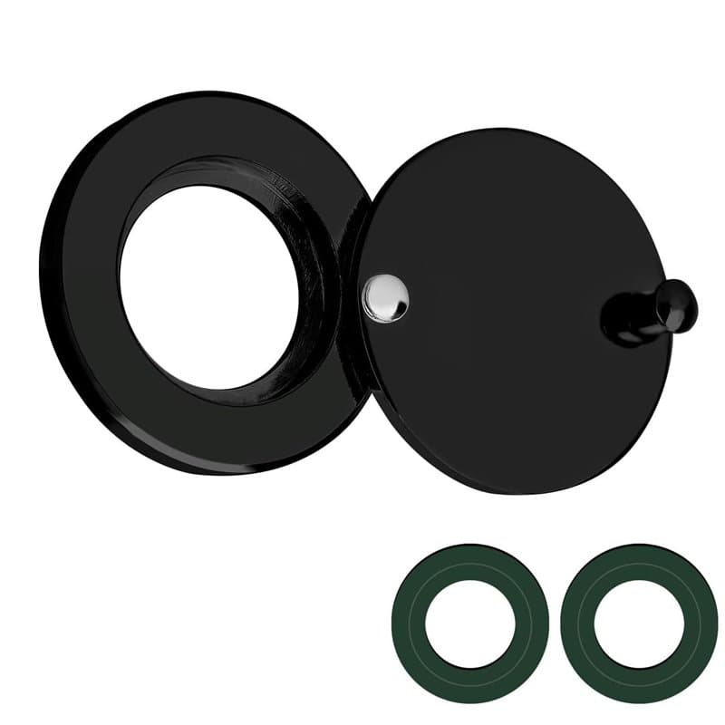 Couvercle de Judas,Peephole Cover avec Outil d'Installation Auto-Adhésif Couvre d'espionnage de porte Cache judas de porte pour