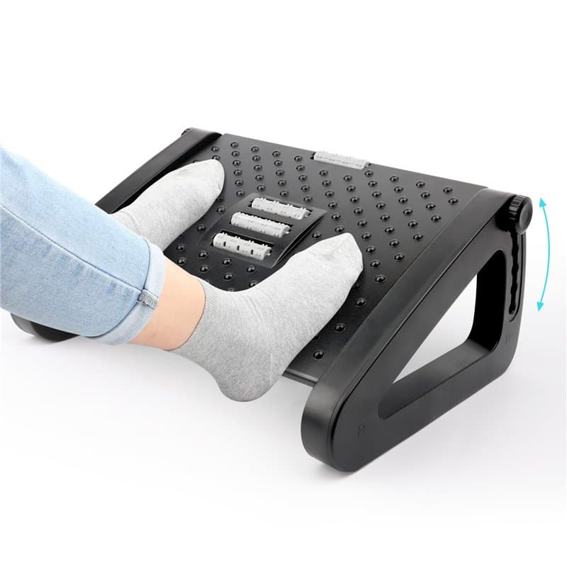 Repose-Pieds bureau Avec Fonction Massage, MXTIMWAN Antidérapants Repose Pieds de Bureau/Maison/Voyage avec Fonction Masseur, 6