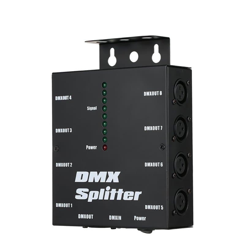 lixada DMX512 Répartiteur optique agit comme un DMX512 Vert eilver tärker pour la scène Éclairage, 8 canaux sorties indépendante