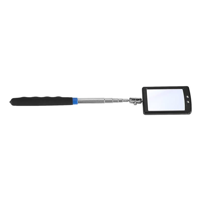 DEWIN Miroir Outil, Miroir D'inspection Flexible et Télescopique à LED Éclairé, Outil D'extension à Pivot à 360 Degrés pour les
