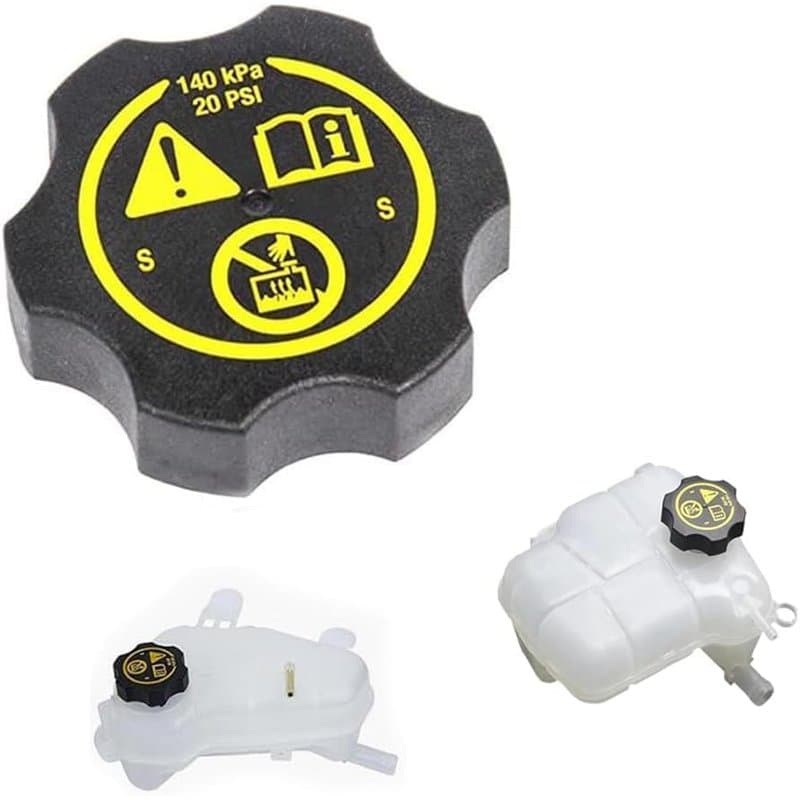 Dixhills Bouchon de réservoir d'eau d'expansion de radiateur - Couvercle de réservoir de liquide de refroidissement de voiture c