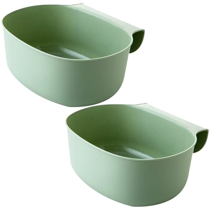 CWPFVQA Lot De 2 Poubelles Suspendues, Poubelles De Cuisine, Panier De Rangement des Déchets Ménagers, Mini Poubelles, Accessoir