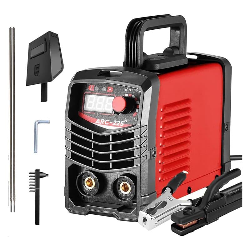 Helangel Poste a Souder ARC 220V 225A, machine à souder électrique portable IGBT avec écran digital LCD pour les soudeurs et la