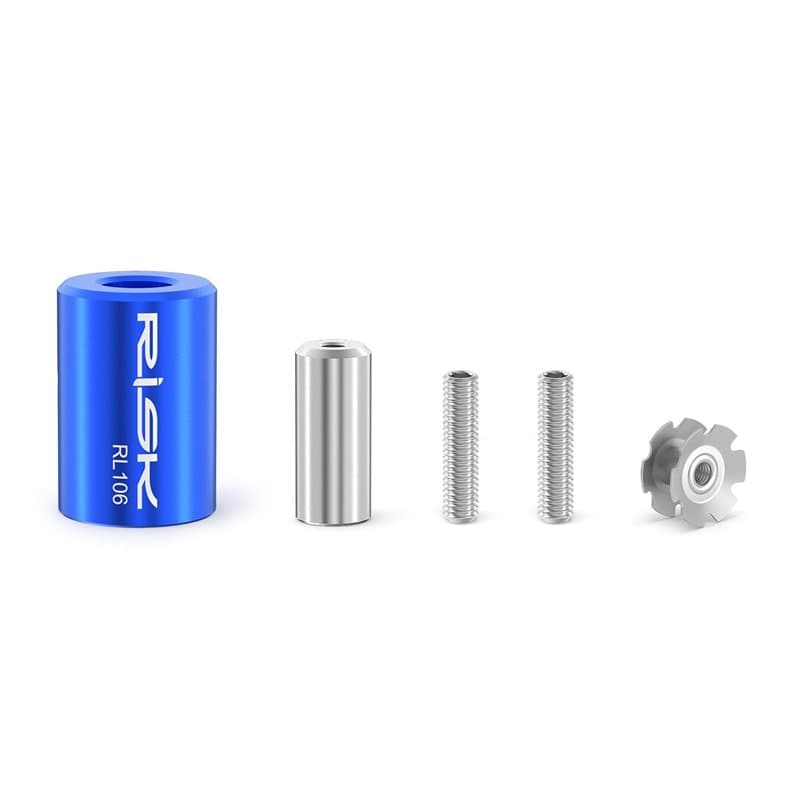 CYCEARTH Bike Star Outil de réglage d'écrou de fourche de vélo avec 1 écrou étoile et 1 vis de rechange pour tube de 2,8 cm