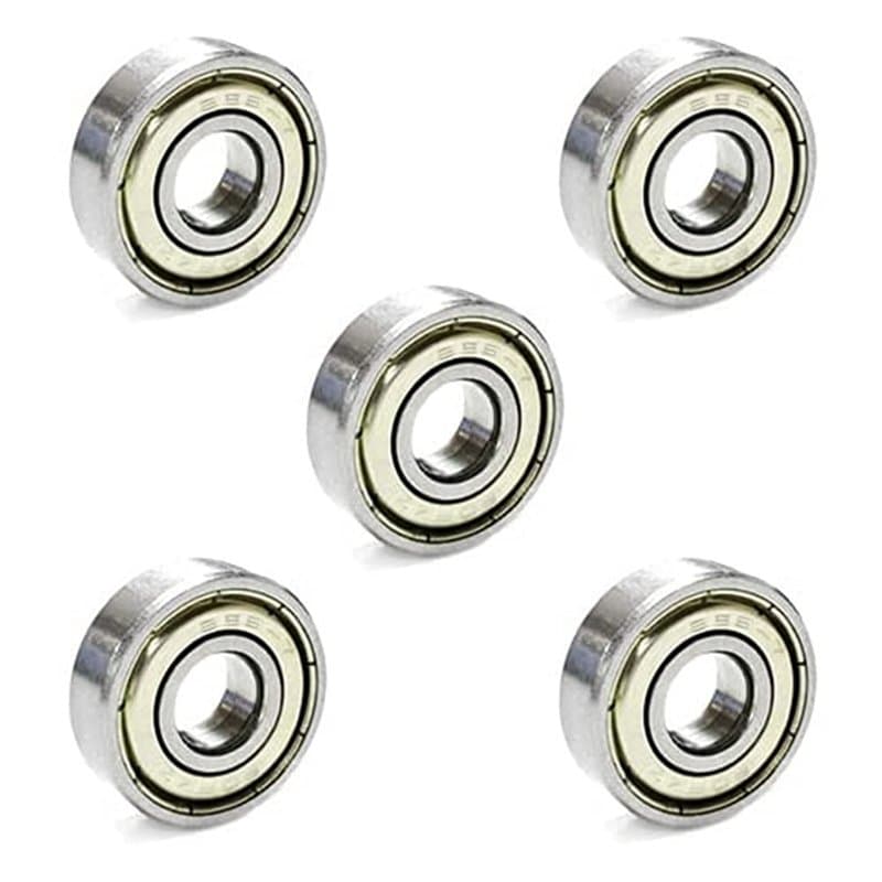 GOIYZTTR 5 Pièces 696ZZ Roulements à Billes, 6 x 15 x 5 mm Double Blindé Roulements Équipements de Bureau, Industrie des Pompes,