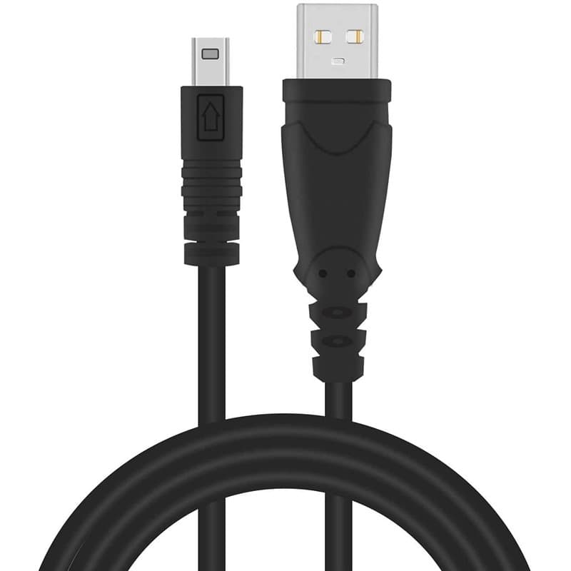 Adhiper Câble de Rechange USB pour Appareil Photo numérique Panasonic Lumix DMC-F2 DMC-FH25 DMC-FP5 DMC-FS16 DMC-FS28 DMC-FS22 8