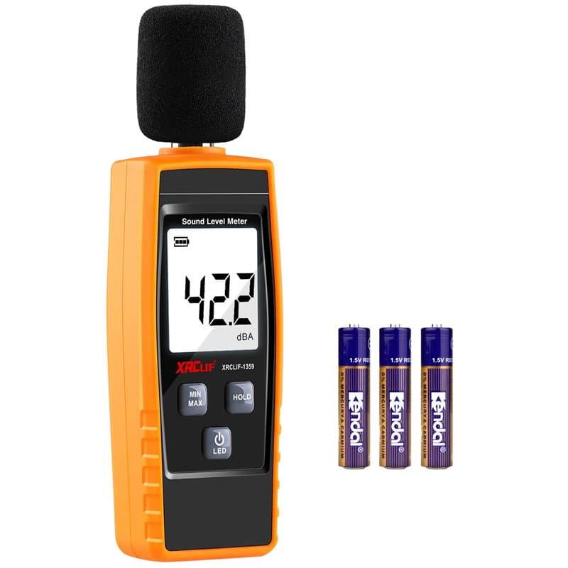 Sonomètre Numérique, Appareil Portatif, Sonomètre dB avec Fonction de Valeur d'alarme Programmable, Mesure du Testeur de Sonomèt