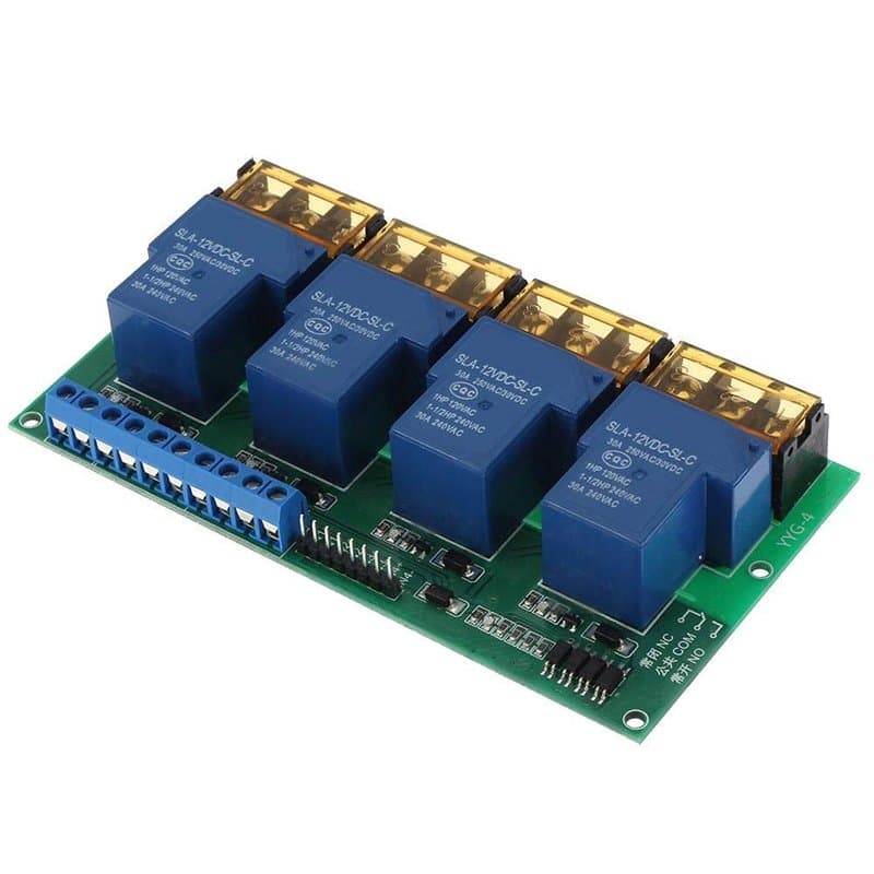 Carte d'extension de Module de Relais 4 Canaux 30A pour ARN PIC BRAS DSP AVR DC 12V