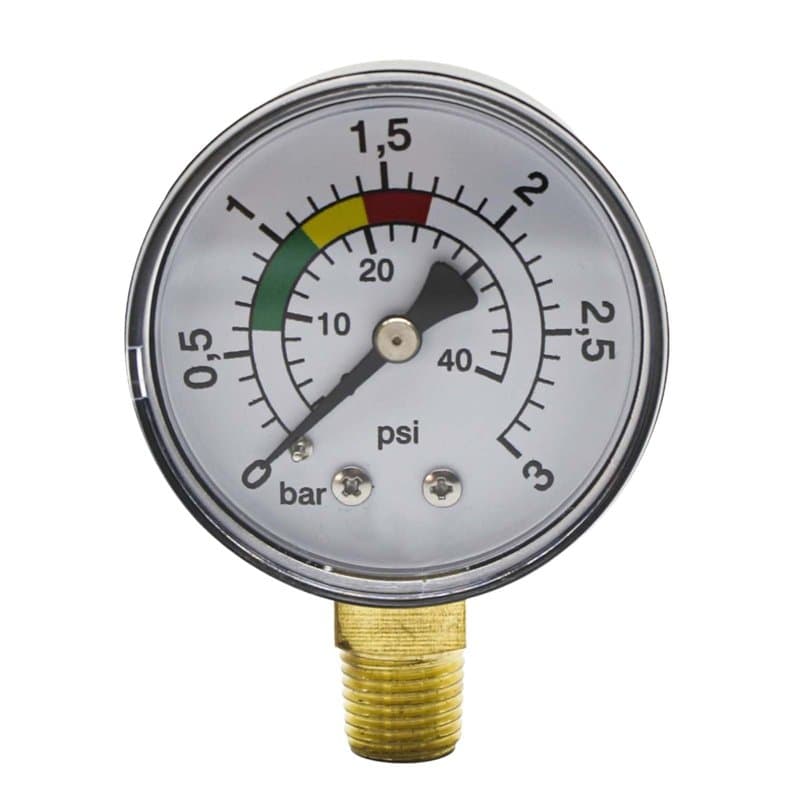 Manomètre, manomètre de haute précision, manomètre d'eau 0-3 bar, manomètre d'air comprimé 1/4 BSPT, manomètre vertical, manomèt