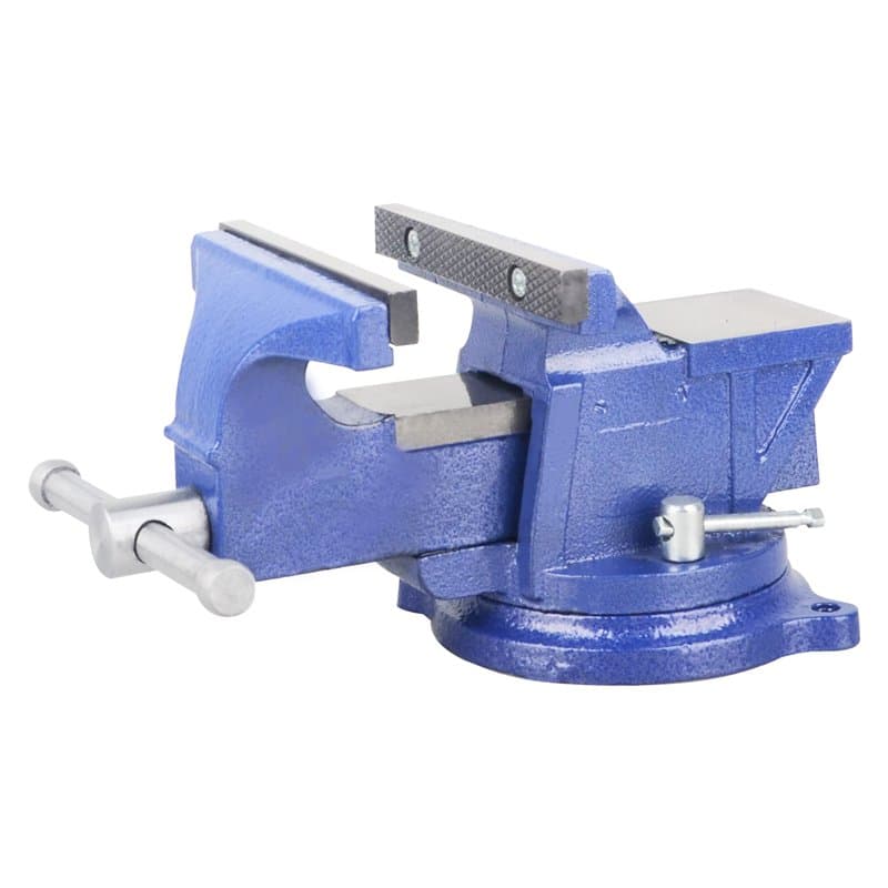 DAYUAN Étau d'établi Menuisier Robuste de 15,2 cm avec Enclume Forgé, Base Pivotante à 360° et Pince de Bureau