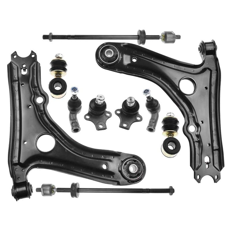 Frankberg 8x Bras de suspension Barre de couplage Rotule de suspension Avant Compatibles avec Golf III 1H1 Tous Moteurs 1991-199