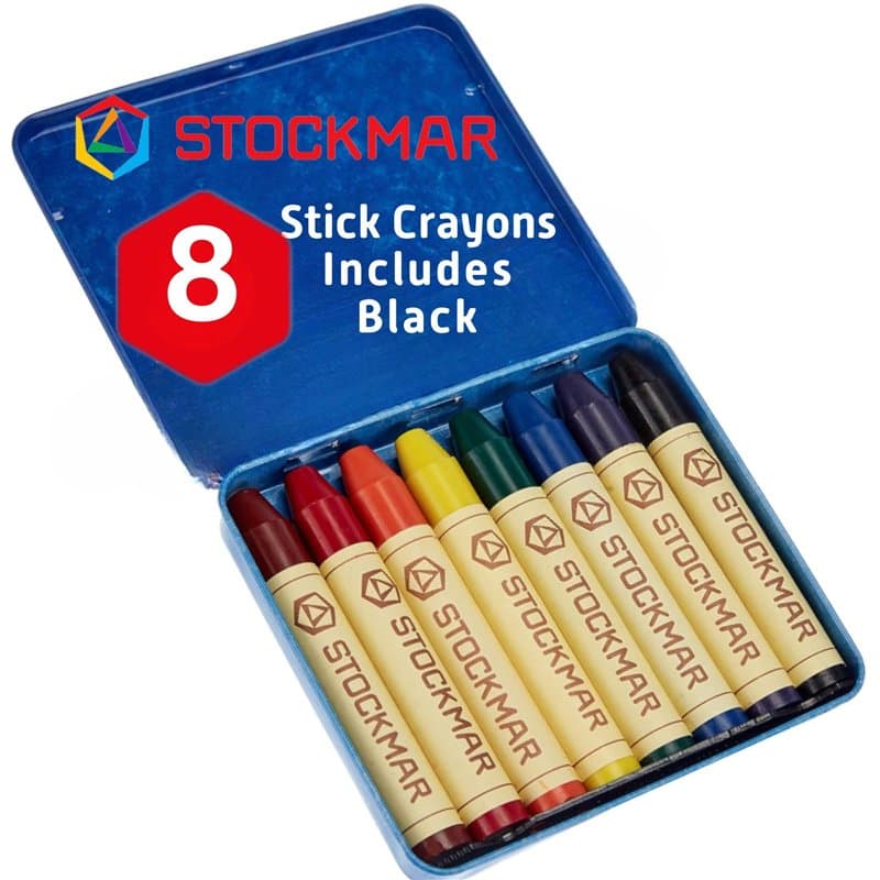 Stockmar - 31000 - 8 pastels à la cire d'abeille, 8 couleurs